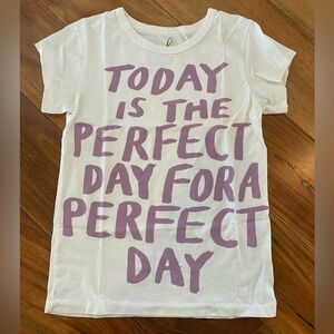 Peek Kids “Perfect Day” Short Sleeve Tee Size Small (4-5)